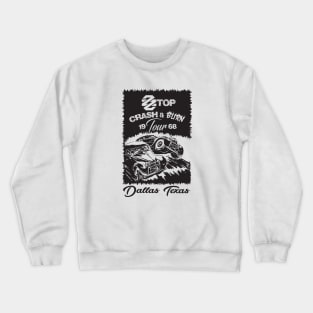 ZZ Top Crash & Burn Tour 1968 Crewneck Sweatshirt